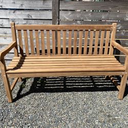 Teak Patio Garden Bench (new)
