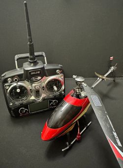 BlitzRC Contra Electric RC Helicopter 4CH Flybar iBZ-T180 Untested