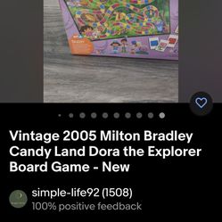 Vintage Dora the Explorer Candy Land Board Game