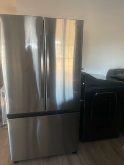 Samsung refrigerator, washer and dryer
