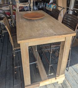 Table With Four Stools