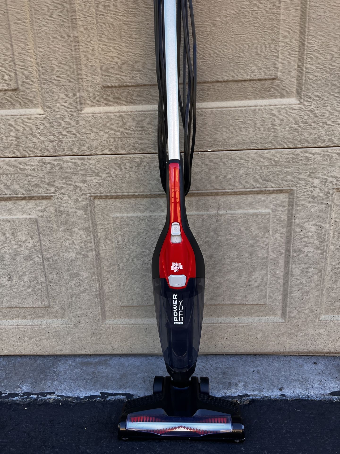 Dirt Devil Power Stick Lite 4-in-1 Corded Stick Vacuum Cleaner, for Rugs, Hard Floor, Upholstery, Lightweight, Attached Hand Vacuum, Small Spaces, SD2