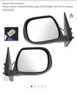 2008 Toyota Highlander Mirrors