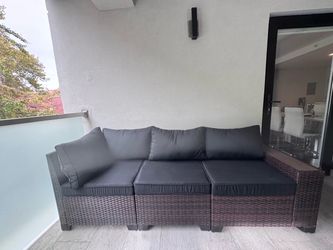 5-Seater Outdoor Rattan Sectional Sofa