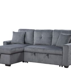 Storage Sectional And POP Up Sleeper Sectional 