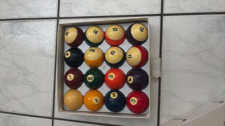 Billiards pool balls