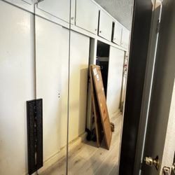 Large Silver Mirror Wardrobe