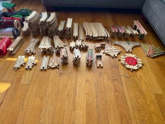 Wooden train tracks