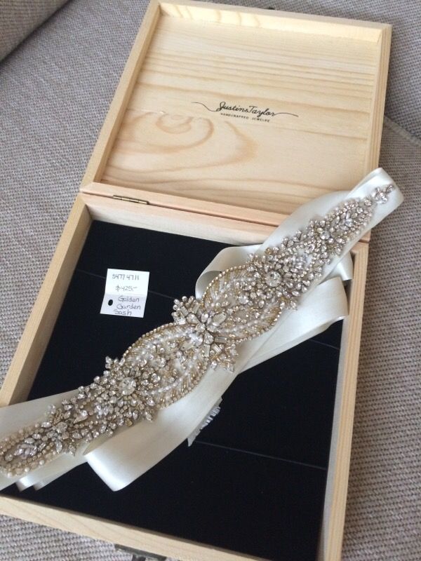 BHLDN Wedding dress sash - Golden Garden