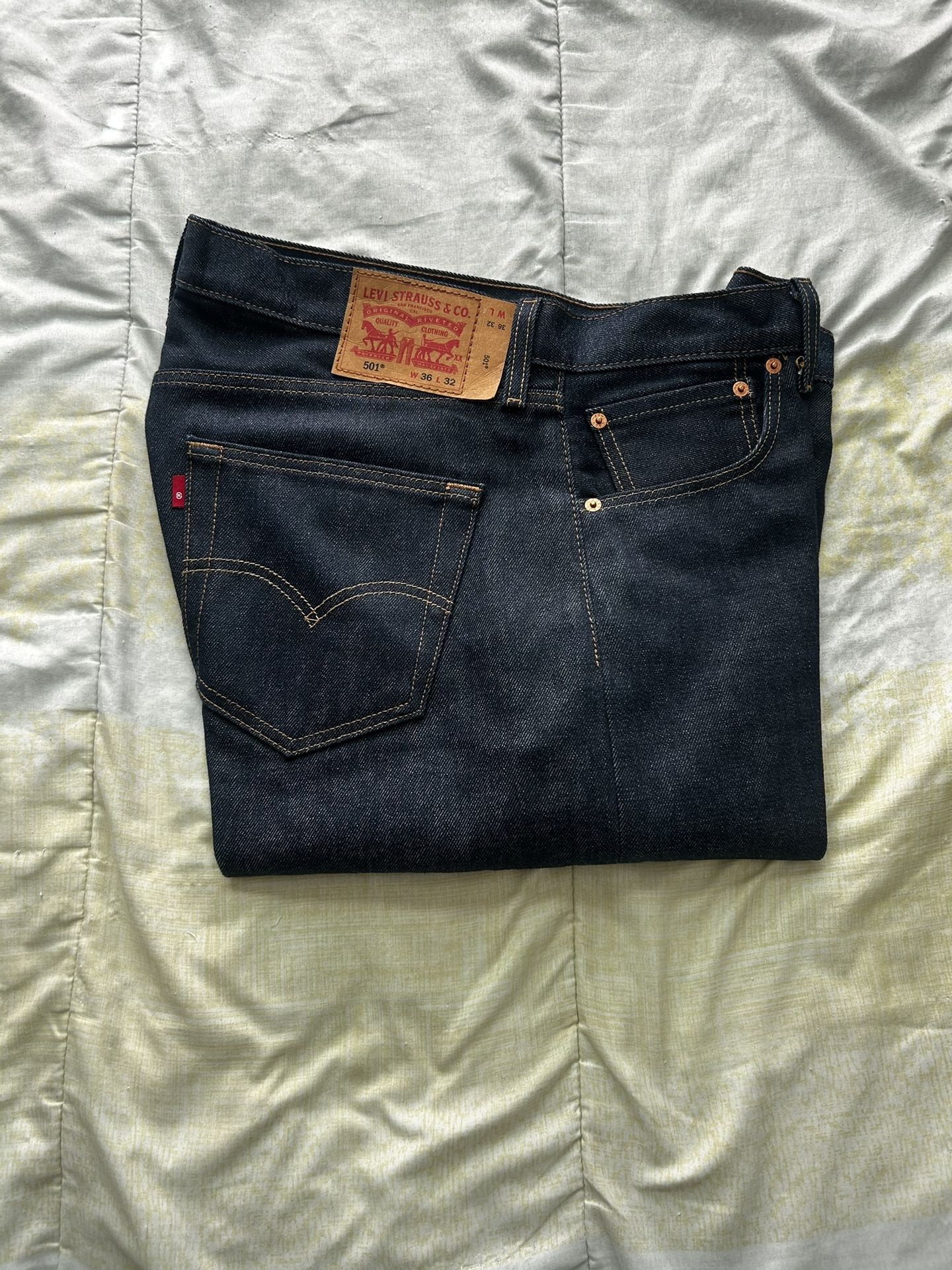 Levis 501 Blue Shrink To Fit