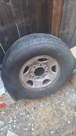 Spare work truck tire
