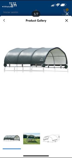 ShelterLogic 12 x 12 ft. Corral Shelter 1 5/8" 9 oz. Green Cover (Corral panels not included)