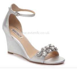 Badgley Mischka wedge sandals- party