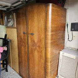 Antique Wardrobe,  Desk, table 