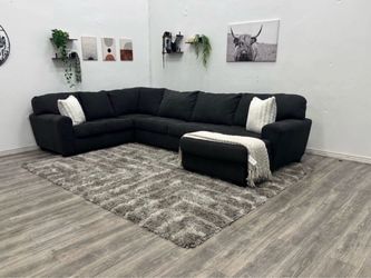 Black Sectional Couch Free Delivery