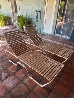 Outdoor Patio Chaise Lounge Chairs Set of 2