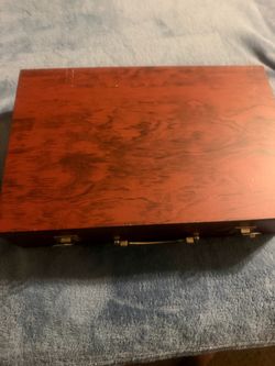Folding Wooden Art Supply Organizer – Multi-Tier Case