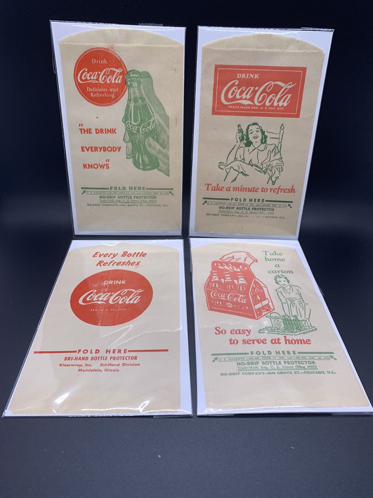 Antique Coca Cola No Drip Bottle Protector