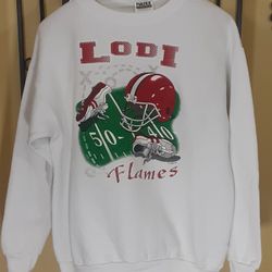 LODI CA FLAMES CREWNECK SWEATSHIRT 