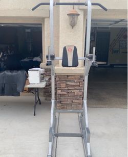 Keys Fitness Power Tower – Pull-Up & Dip Station – Heavy Duty