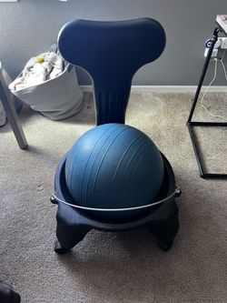 Balance Ball Chair With Back 