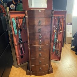 Large Jewelry Armoire Cabinet 