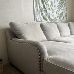 Grey sectional 