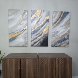 3 Panel Abstract Wall Painting 