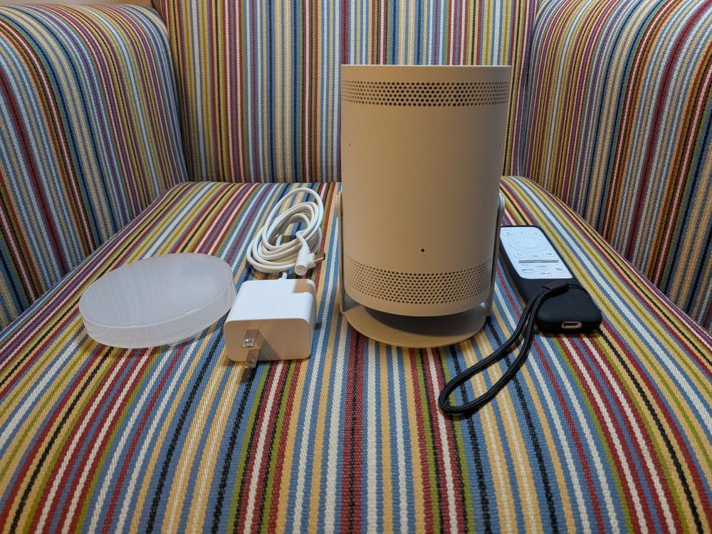 Samsung The Freestyle 2nd Gen Smart Portable Projector w/ Gaming Hub - Charger & Lens Cover Included