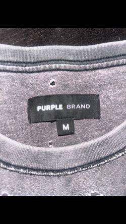 Purple Brand Gray T-Shirt Size Medium