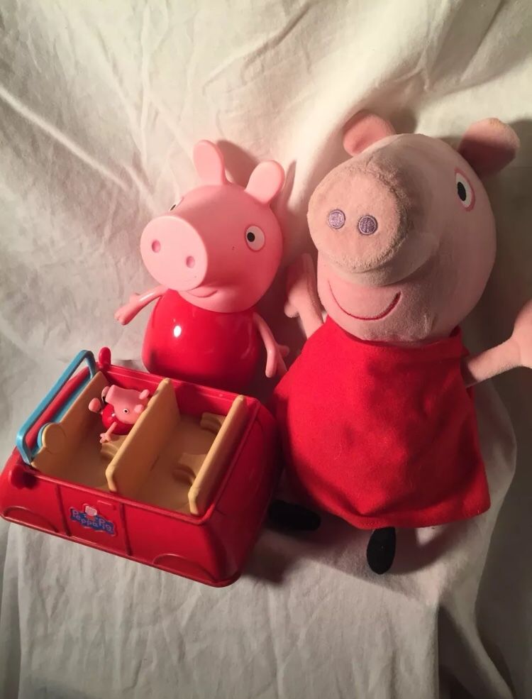 Talking Peppa Pig and Peppa Pig Car Bundle