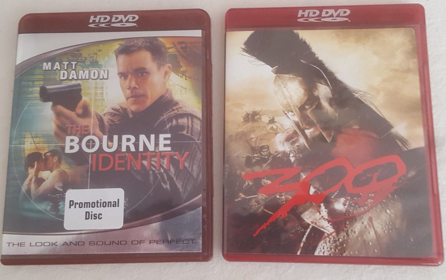 HD DVD Movies, Bourne Identity and The 300 Gerard Butler