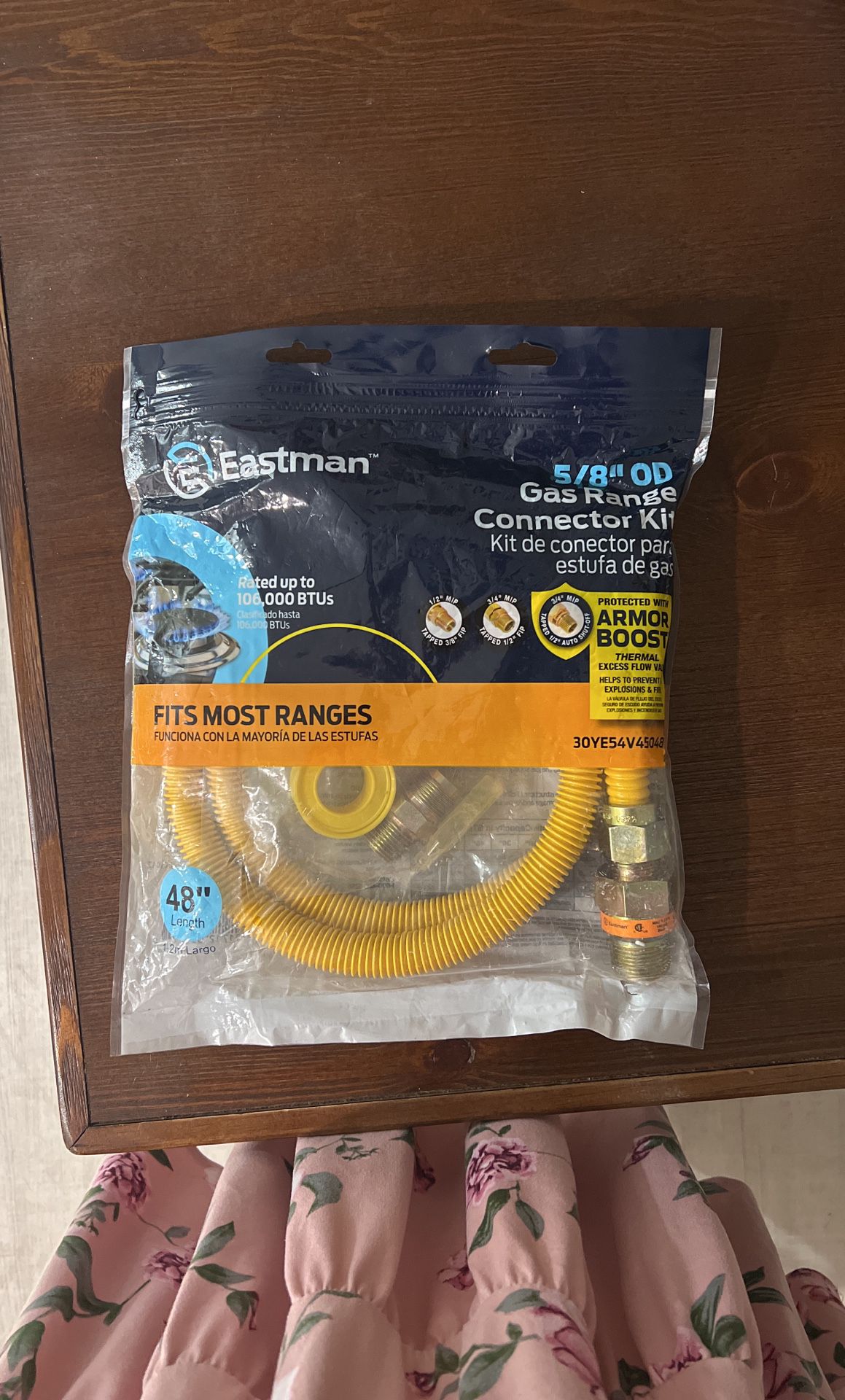 Gas Range Connector Kit , 5/8” OD