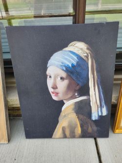 Johannes Vermeer Girl with a Pearl Earring Canvas Wall Art Print