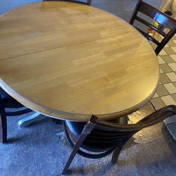 Mesa Con Sillas Madera