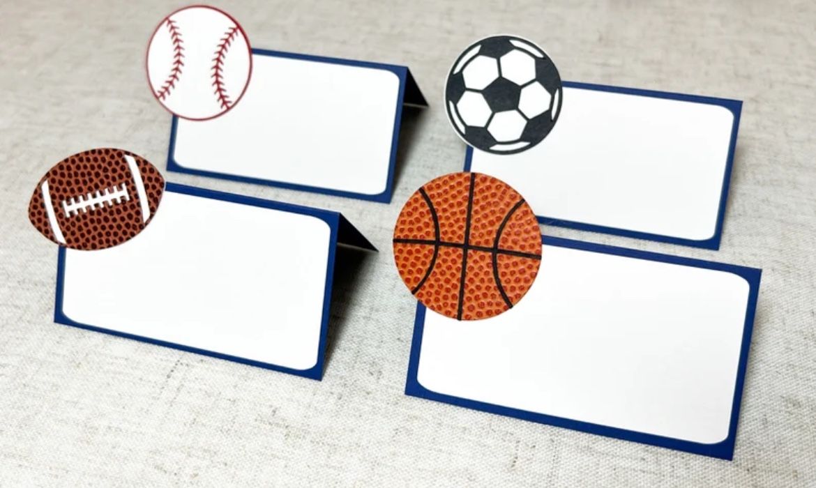 Sports Party Buffet (8)Cards