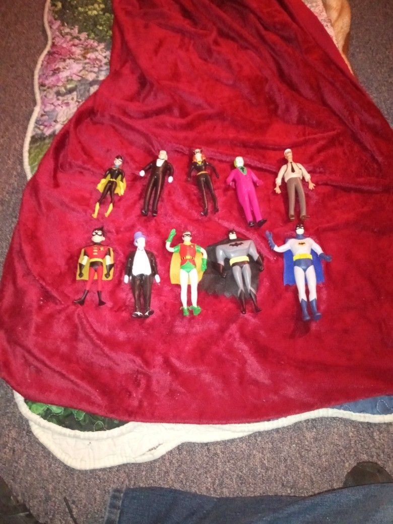 Bendable Batman Figure Lot