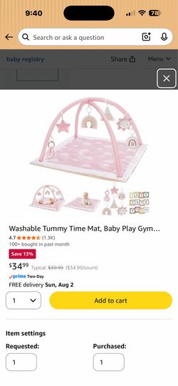 Baby play mat