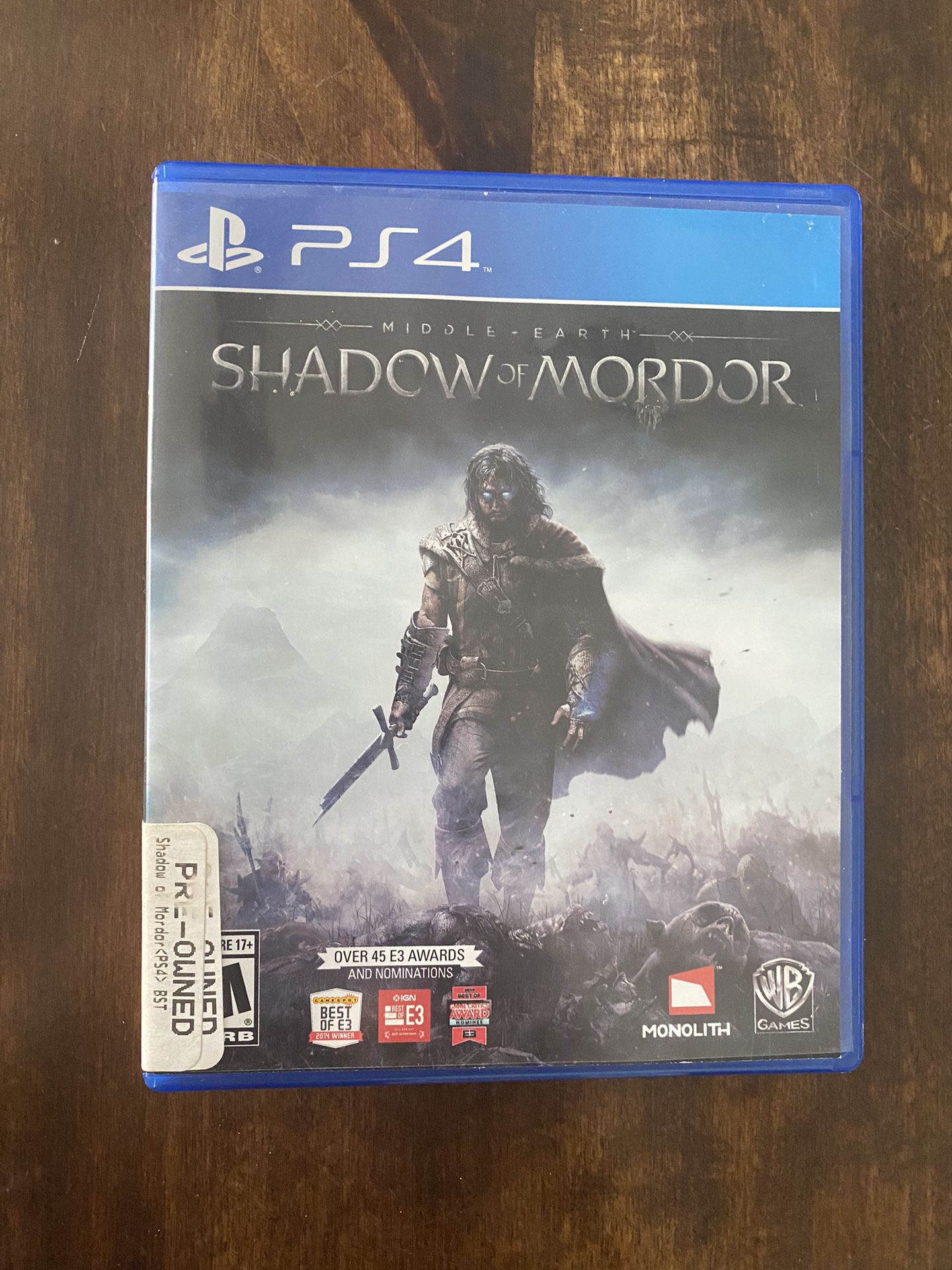 PS4 Shadow Of Mordor