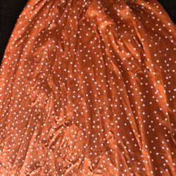 Skirt-long Len TAN/WHITE Size M