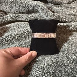 Michael Kors baguette crystal hinged bangle bracelet