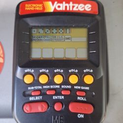 Vintage Yahtzee Handheld Game 
