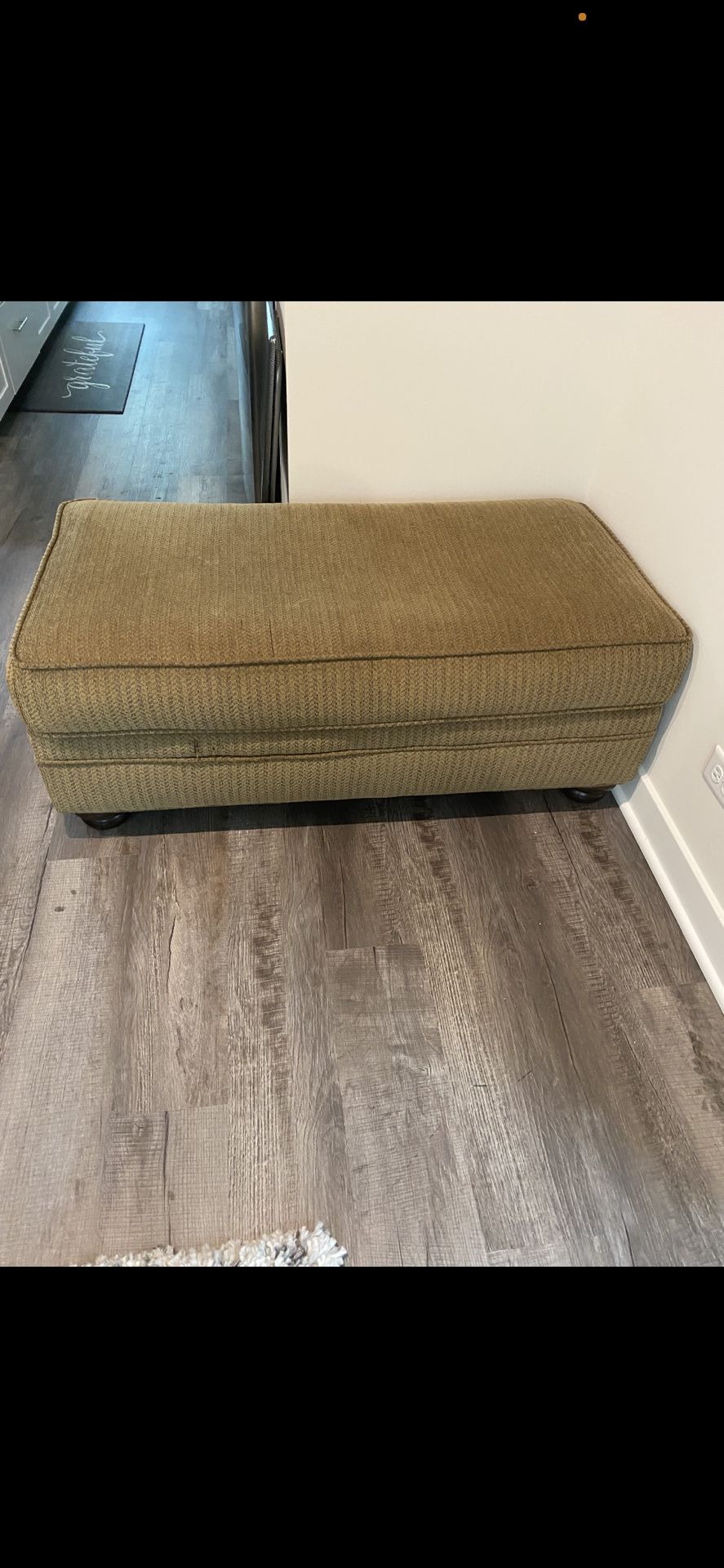 Beige over-sized Ottoman