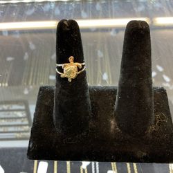 10KT turtle ring 42604-1