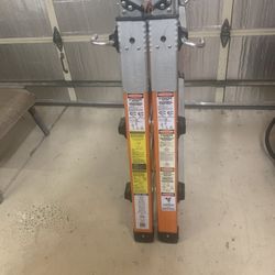 Adjustable 23 Foot Fiberglass Ladder