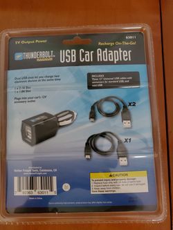 Thunderbolt Magnum Dual USB Car Adapter