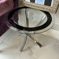 Glass Side Table