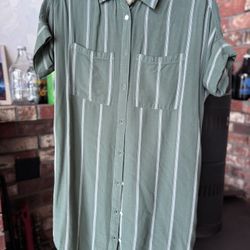 Women’s Long Button Down Top/dress