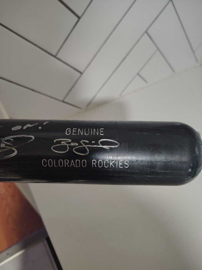 Bo Bichette Autographed Colorado Rockies MLB  Baseball Bat! 