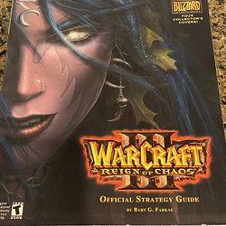 Brady Games Warcraft III Reign Of Chaos Official Strategy Guide With Poster 
